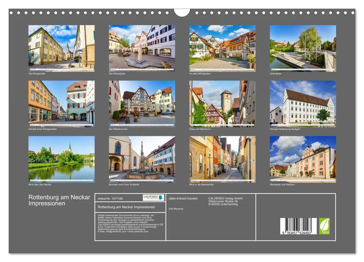 Bild: 9783457634493 | Rottenburg am Neckar Impressionen (Wandkalender 2026 DIN A3 quer),...