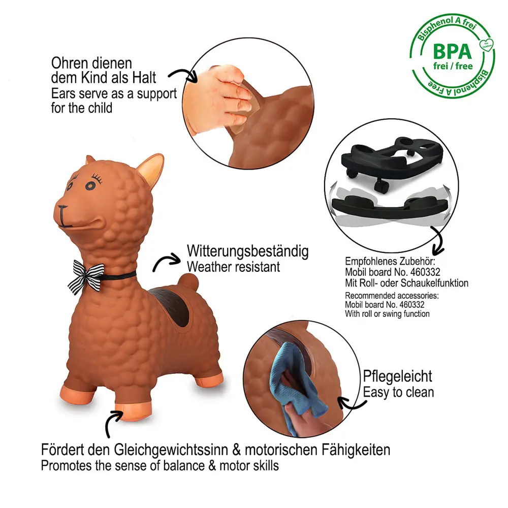 Bild: 4042774454593 | Jamara Hüpftier Lama braun | 460542 | Deutsch | 2020 | Jamara