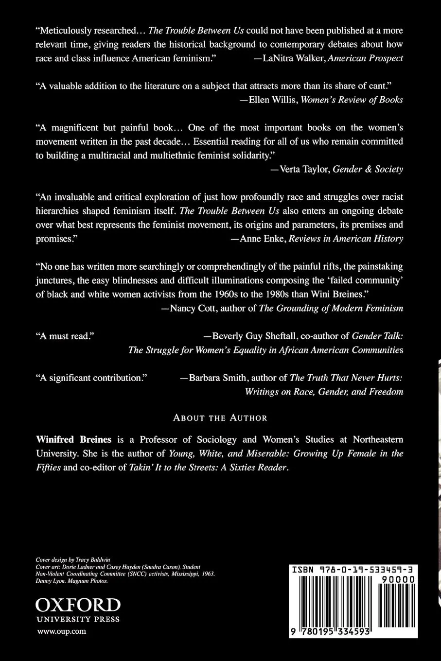 Rückseite: 9780195334593 | The Trouble Between Us | Winifred Breines | Taschenbuch | Englisch