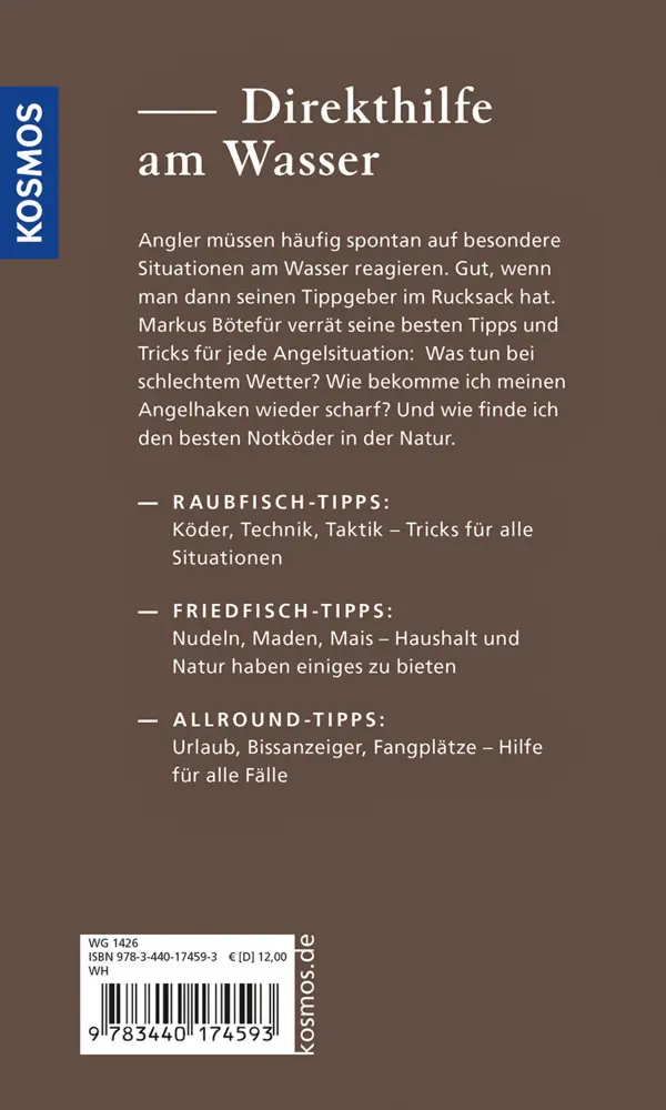Rückseite: 9783440174593 | Die besten Tipps &amp; Tricks für Angler | Auf dem Weg zum Angelprofi