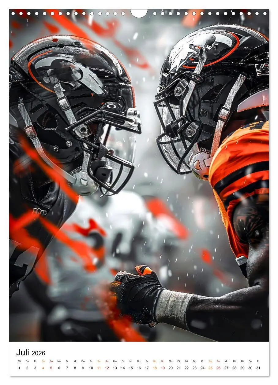 Bild: 9783516264593 | American Football - coole Männer (Wandkalender 2026 DIN A3 hoch),...