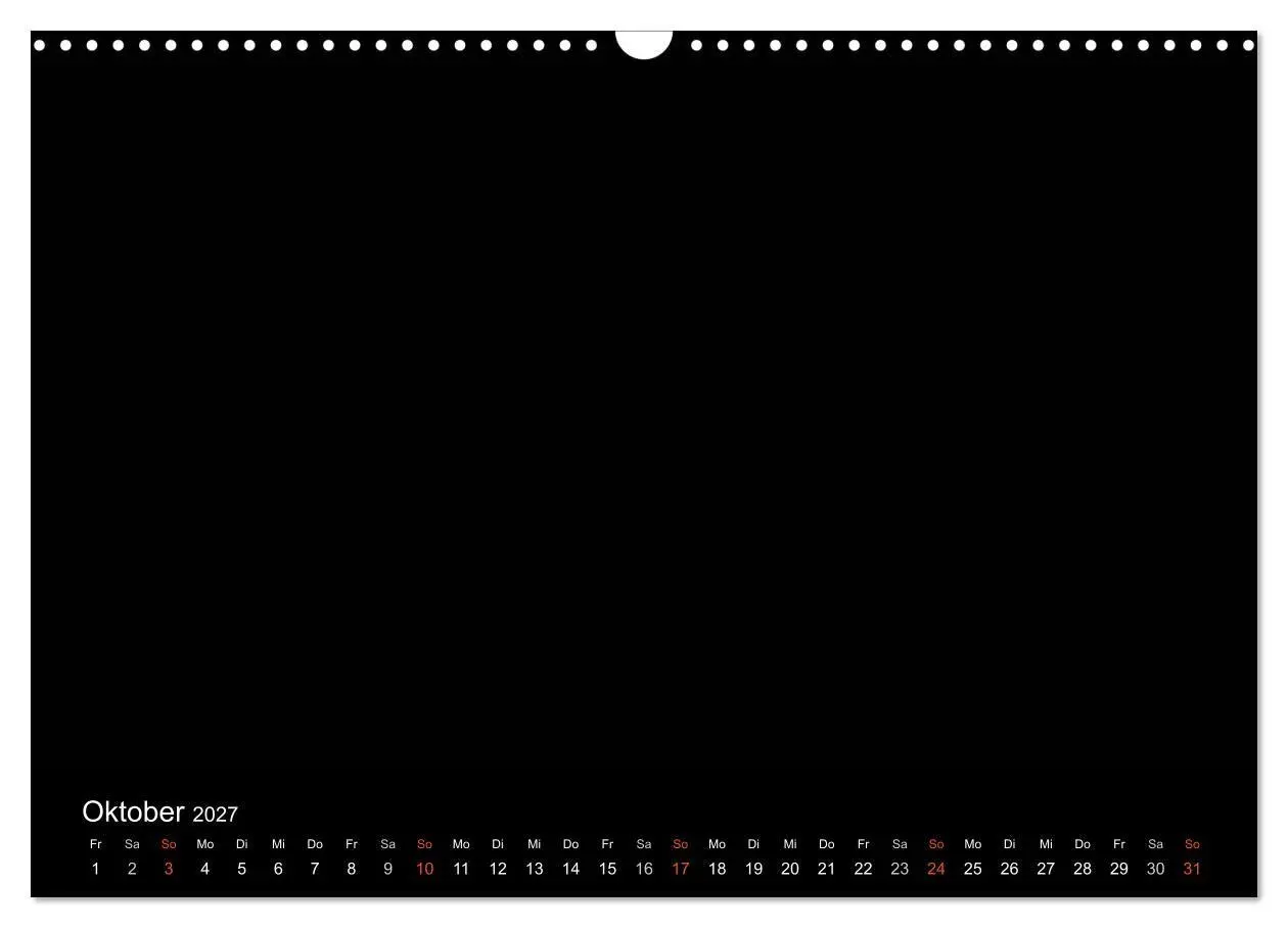 Bild: 9783594244593 | Bastelkalender - Schwarz (Wandkalender 2027 DIN A3 quer), CALVENDO...