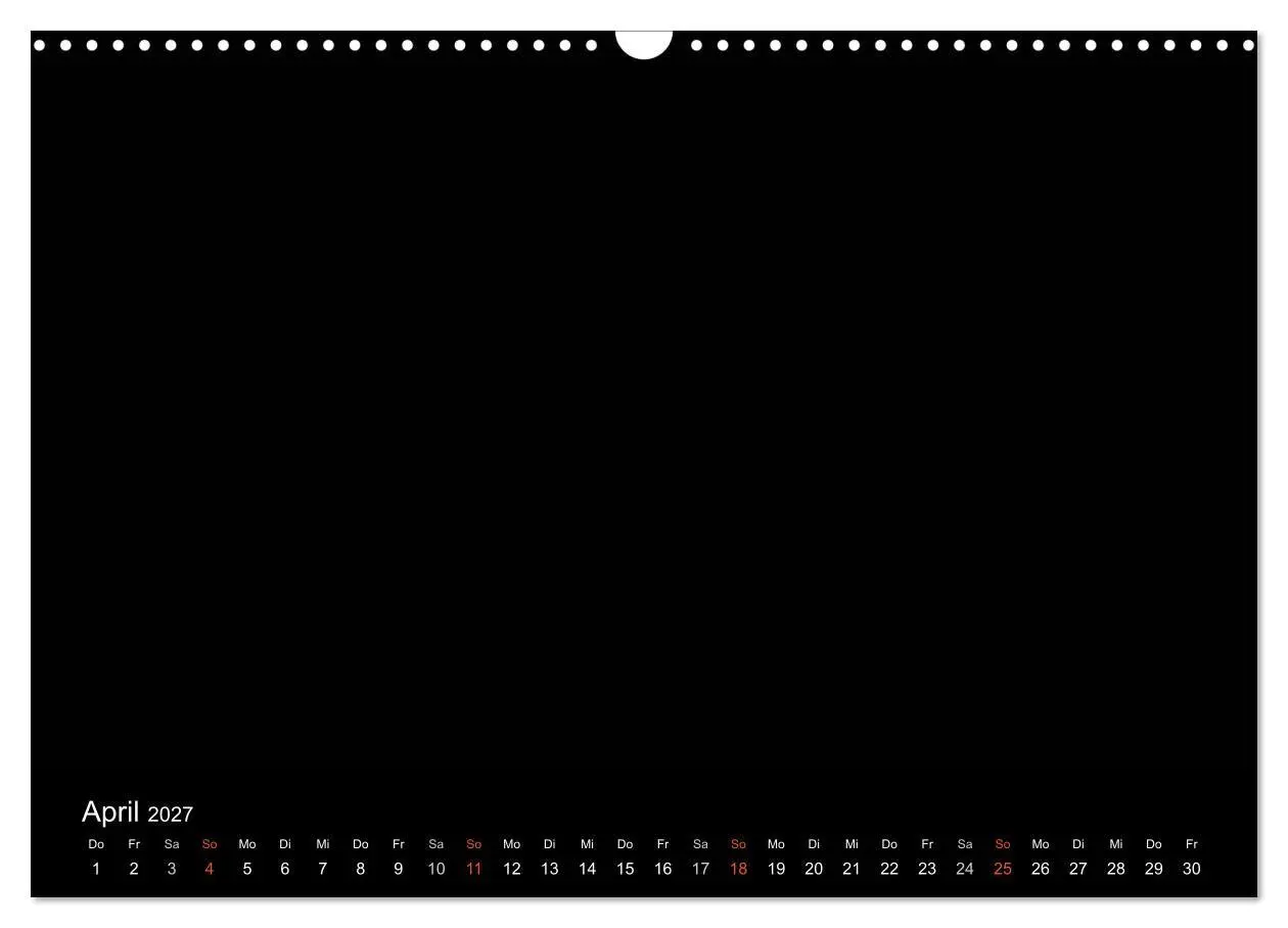 Bild: 9783594244593 | Bastelkalender - Schwarz (Wandkalender 2027 DIN A3 quer), CALVENDO...