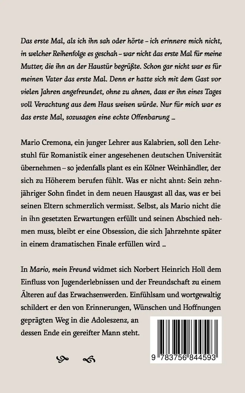 Rückseite: 9783756844593 | Mario, mein Freund | Norbert Heinrich Holl | Taschenbuch | 332 S.