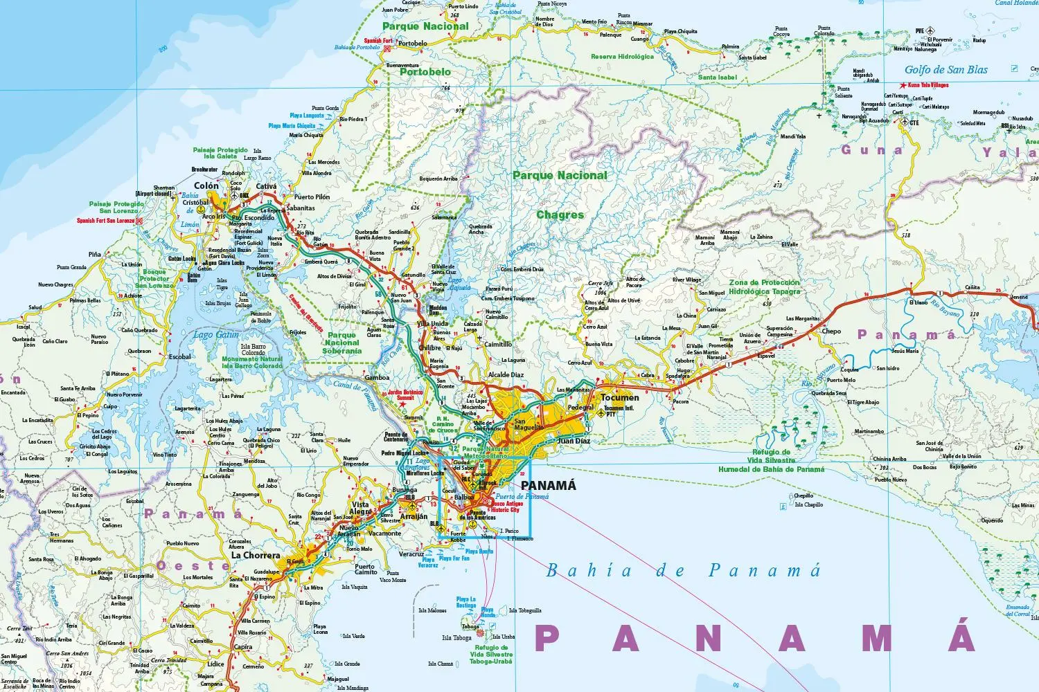 Bild: 9783831774593 | Reise Know-How Landkarte Panama (1:400.000) | (Land-)Karte | 2 S.