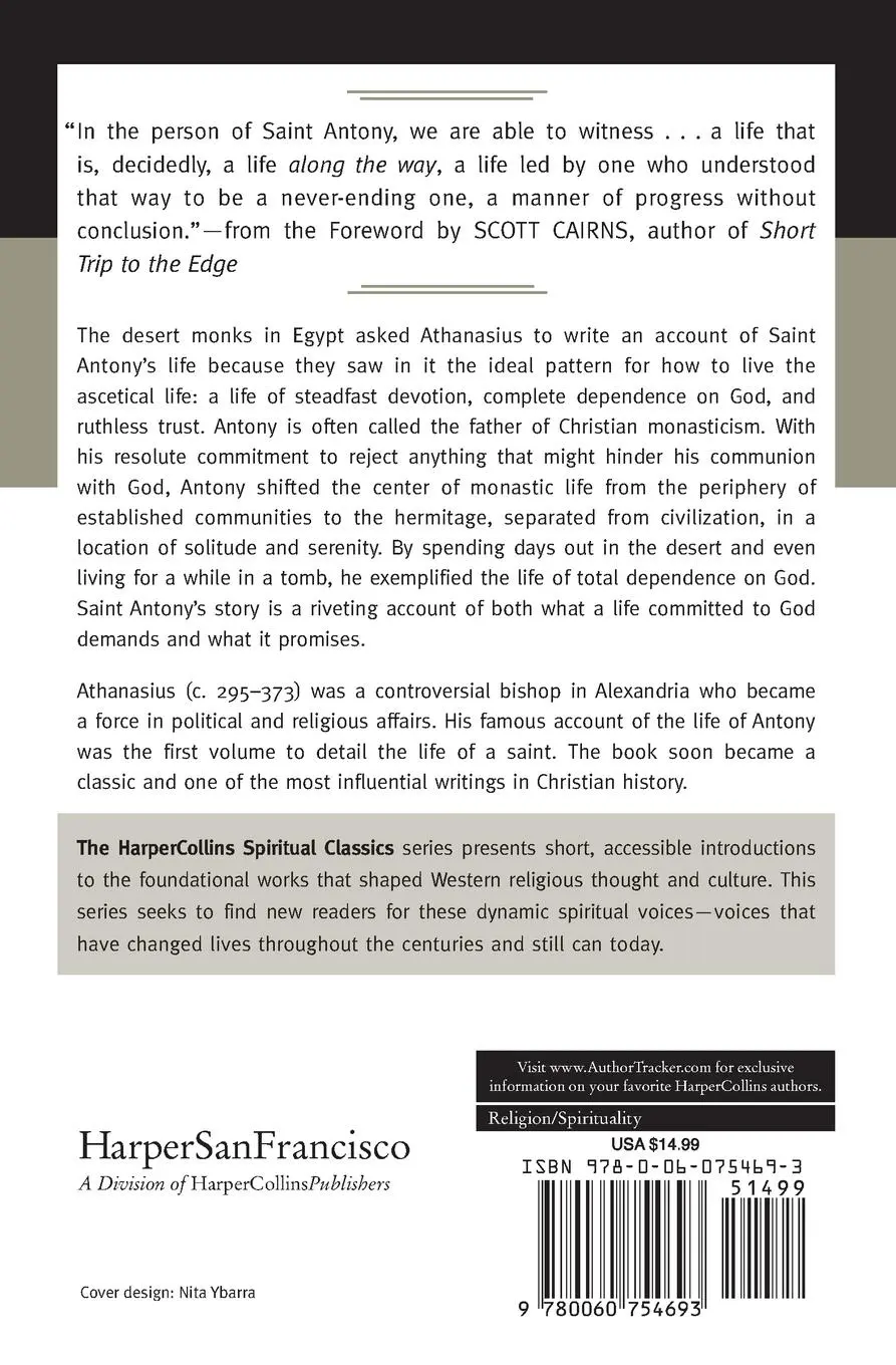 Rückseite: 9780060754693 | Athanasius | Harpercollins Spiritual Classics | Taschenbuch | Englisch