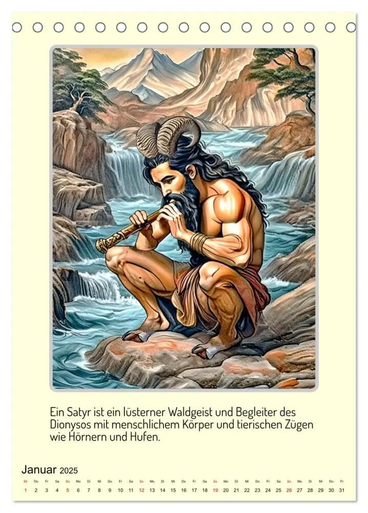 Bild: 9783457164693 | Mythologische Gestalten der griechischen Antike (Tischkalender 2025...