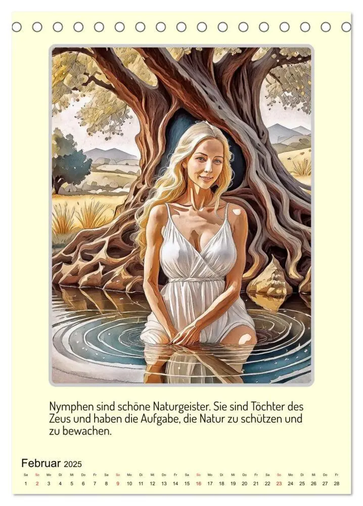 Bild: 9783457164693 | Mythologische Gestalten der griechischen Antike (Tischkalender 2025...