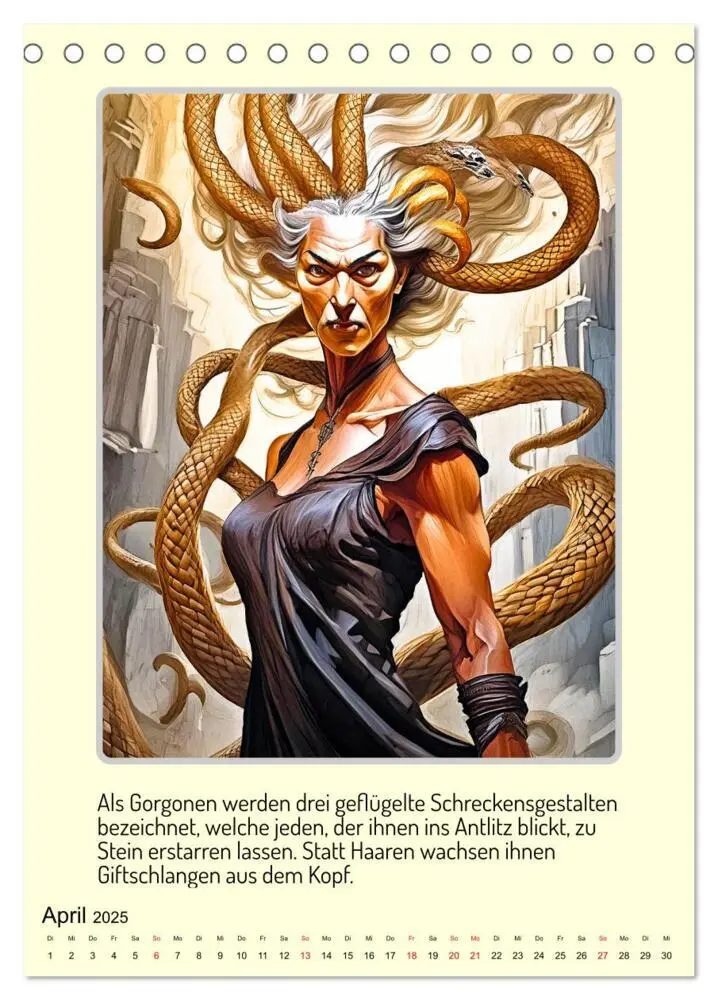 Bild: 9783457164693 | Mythologische Gestalten der griechischen Antike (Tischkalender 2025...