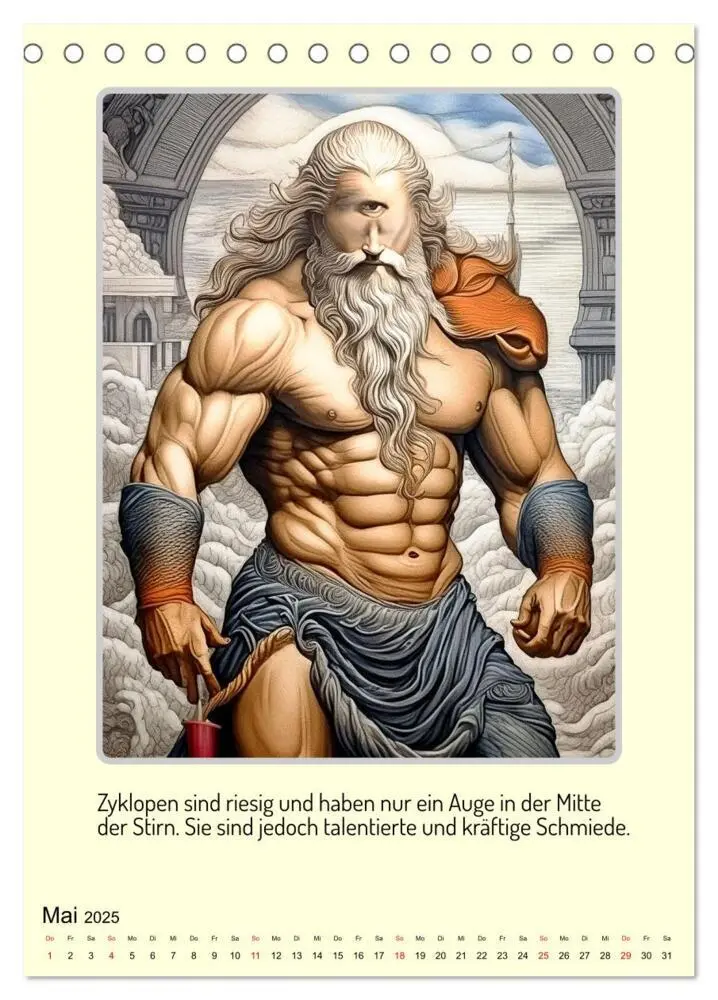 Bild: 9783457164693 | Mythologische Gestalten der griechischen Antike (Tischkalender 2025...