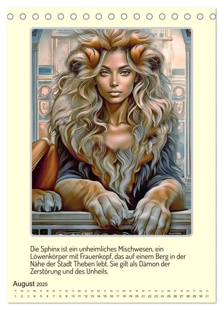 Bild: 9783457164693 | Mythologische Gestalten der griechischen Antike (Tischkalender 2025...