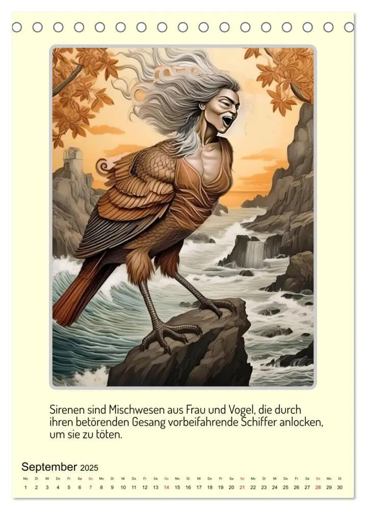 Bild: 9783457164693 | Mythologische Gestalten der griechischen Antike (Tischkalender 2025...