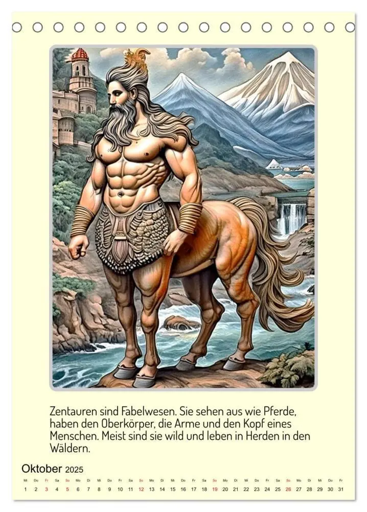 Bild: 9783457164693 | Mythologische Gestalten der griechischen Antike (Tischkalender 2025...