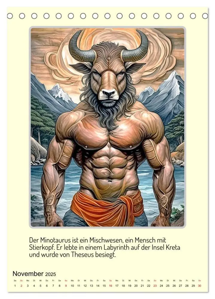 Bild: 9783457164693 | Mythologische Gestalten der griechischen Antike (Tischkalender 2025...