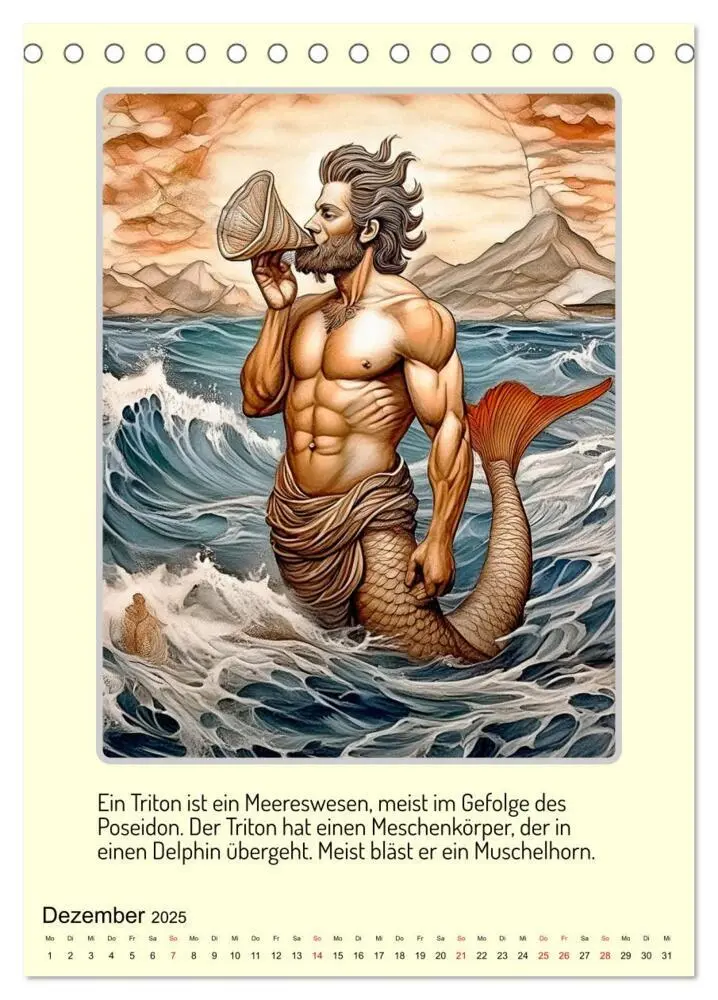 Bild: 9783457164693 | Mythologische Gestalten der griechischen Antike (Tischkalender 2025...