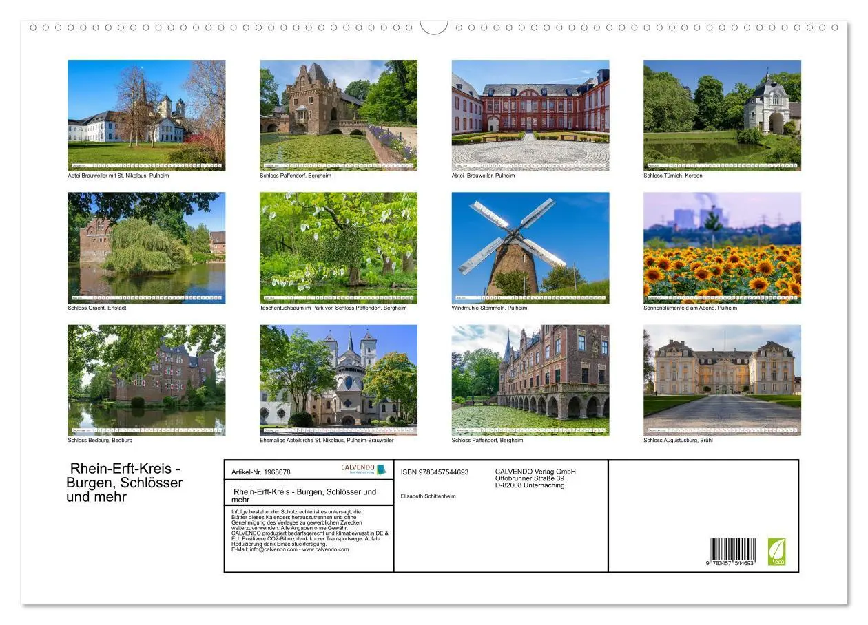Bild: 9783457544693 | Rhein-Erft-Kreis - Burgen, Schlösser und mehr (Wandkalender 2026...