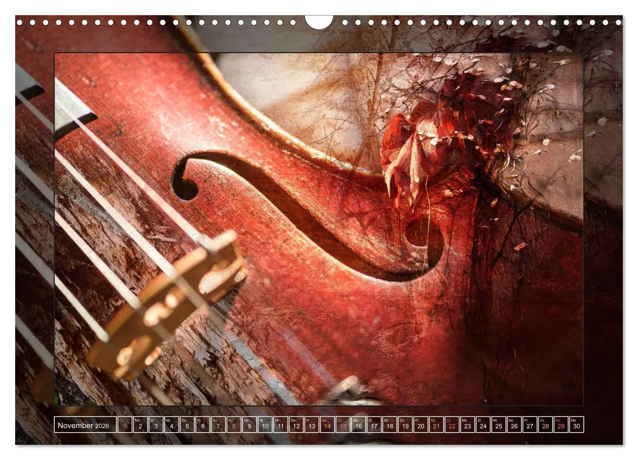 Bild: 9783457854693 | Instrumententräume - Die Geige (Wandkalender 2026 DIN A3 quer),...