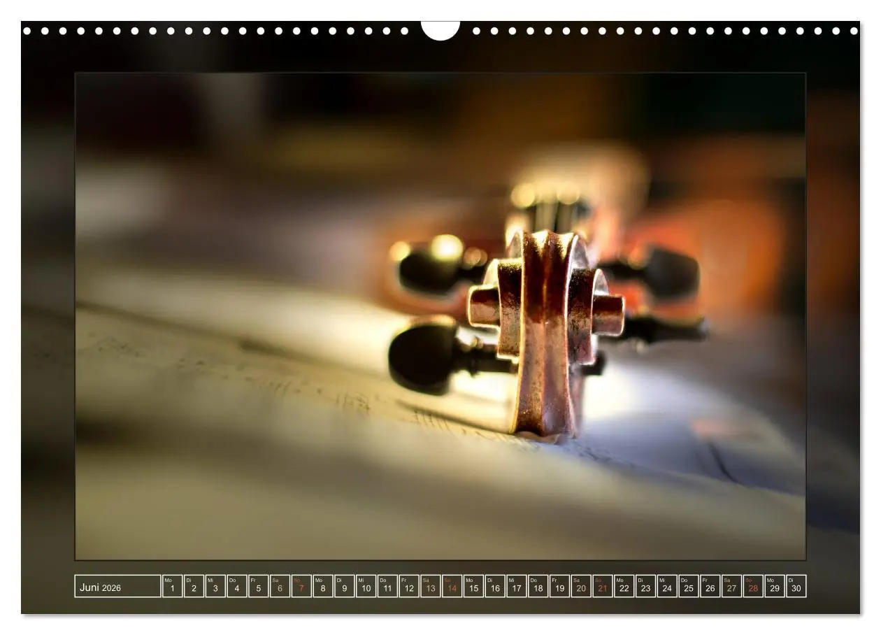 Bild: 9783457854693 | Instrumententräume - Die Geige (Wandkalender 2026 DIN A3 quer),...