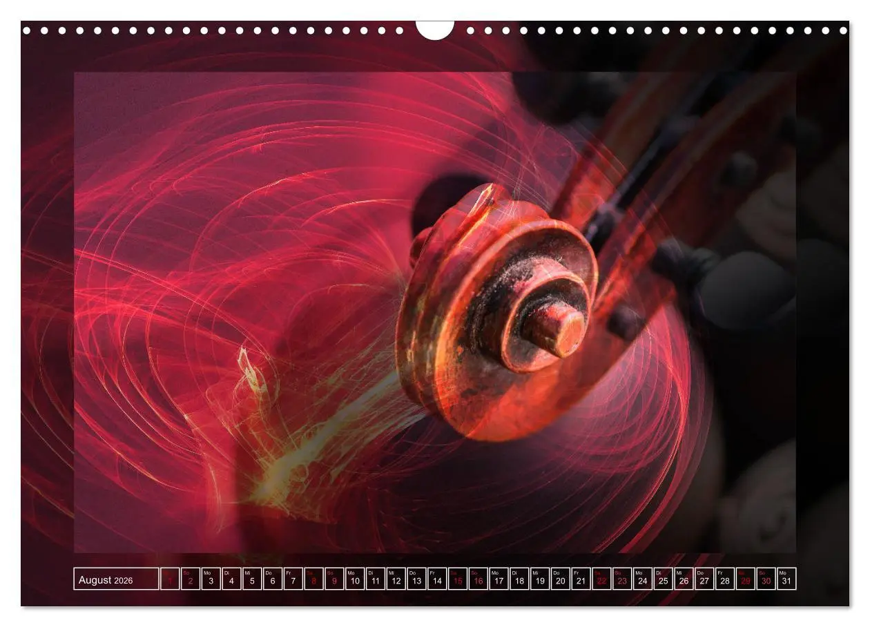 Bild: 9783457854693 | Instrumententräume - Die Geige (Wandkalender 2026 DIN A3 quer),...
