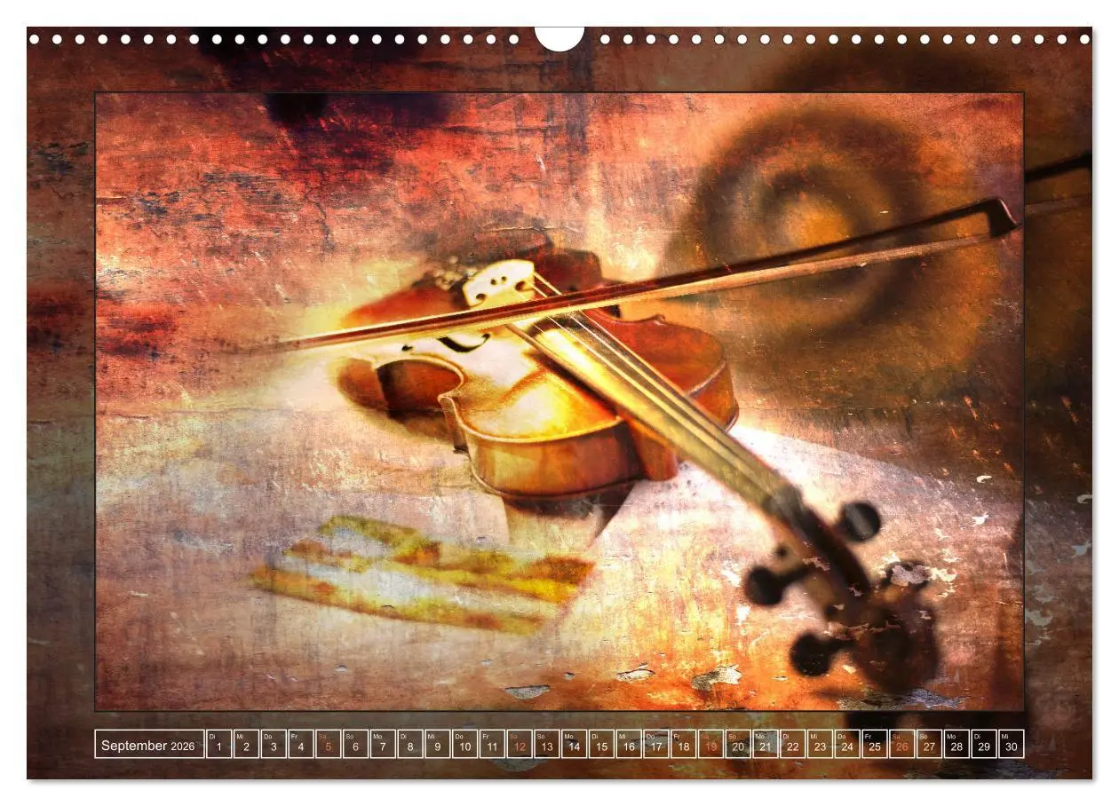 Bild: 9783457854693 | Instrumententräume - Die Geige (Wandkalender 2026 DIN A3 quer),...