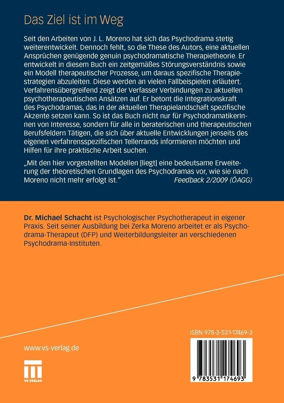 Rückseite: 9783531174693 | Das Ziel ist im Weg | Michael Schacht | Taschenbuch | 385 S. | Deutsch