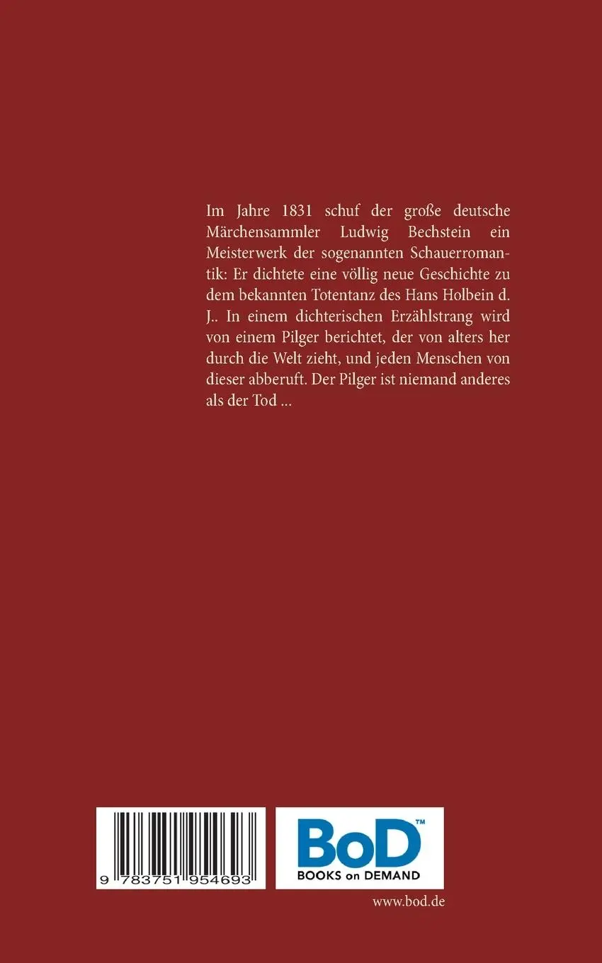 Rückseite: 9783751954693 | Der Totentanz | Mit Illustrationen von Hans Holbein d. J. | Bechstein