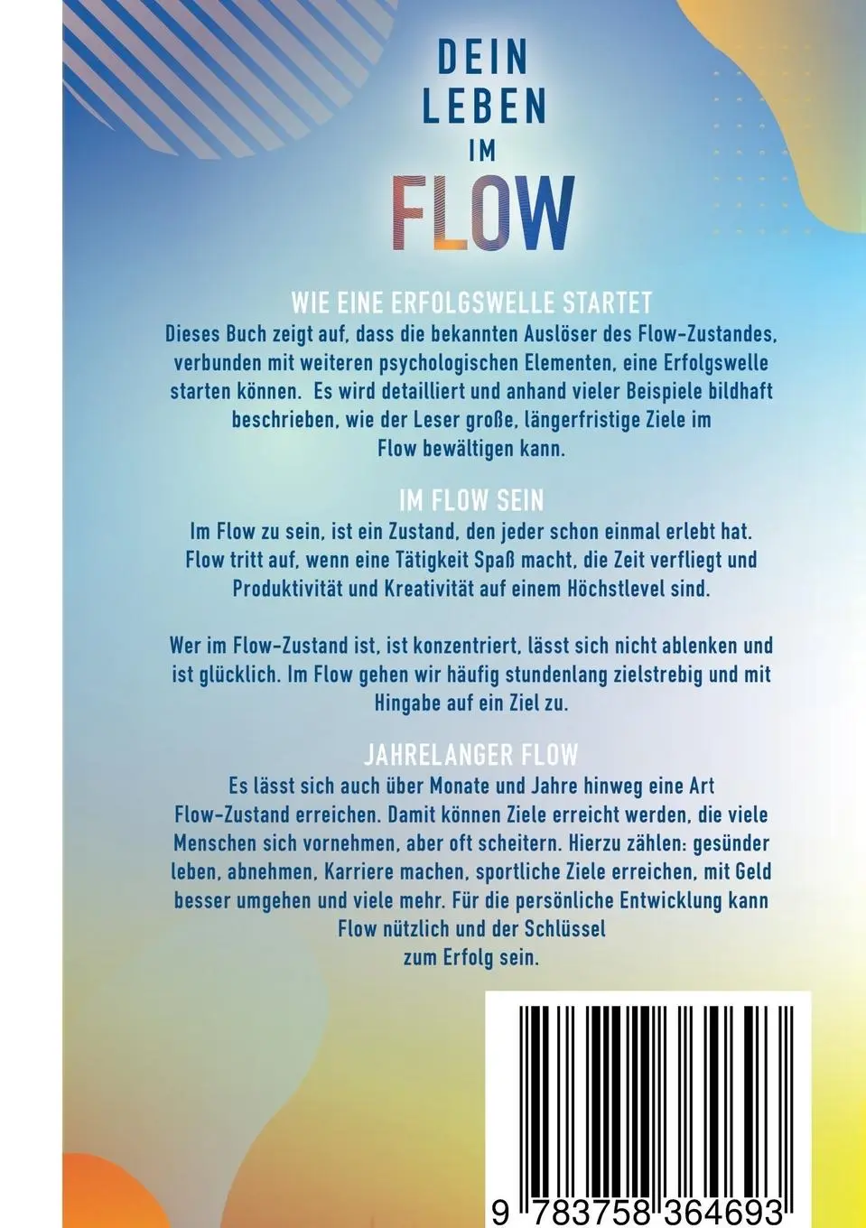 Rückseite: 9783758364693 | Dein Leben im Flow | Marian Sommer | Taschenbuch | 148 S. | Deutsch