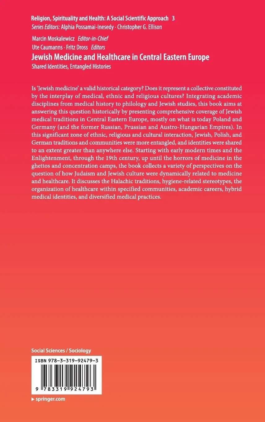 Rückseite: 9783319924793 | Jewish Medicine and Healthcare in Central Eastern Europe | Buch | x