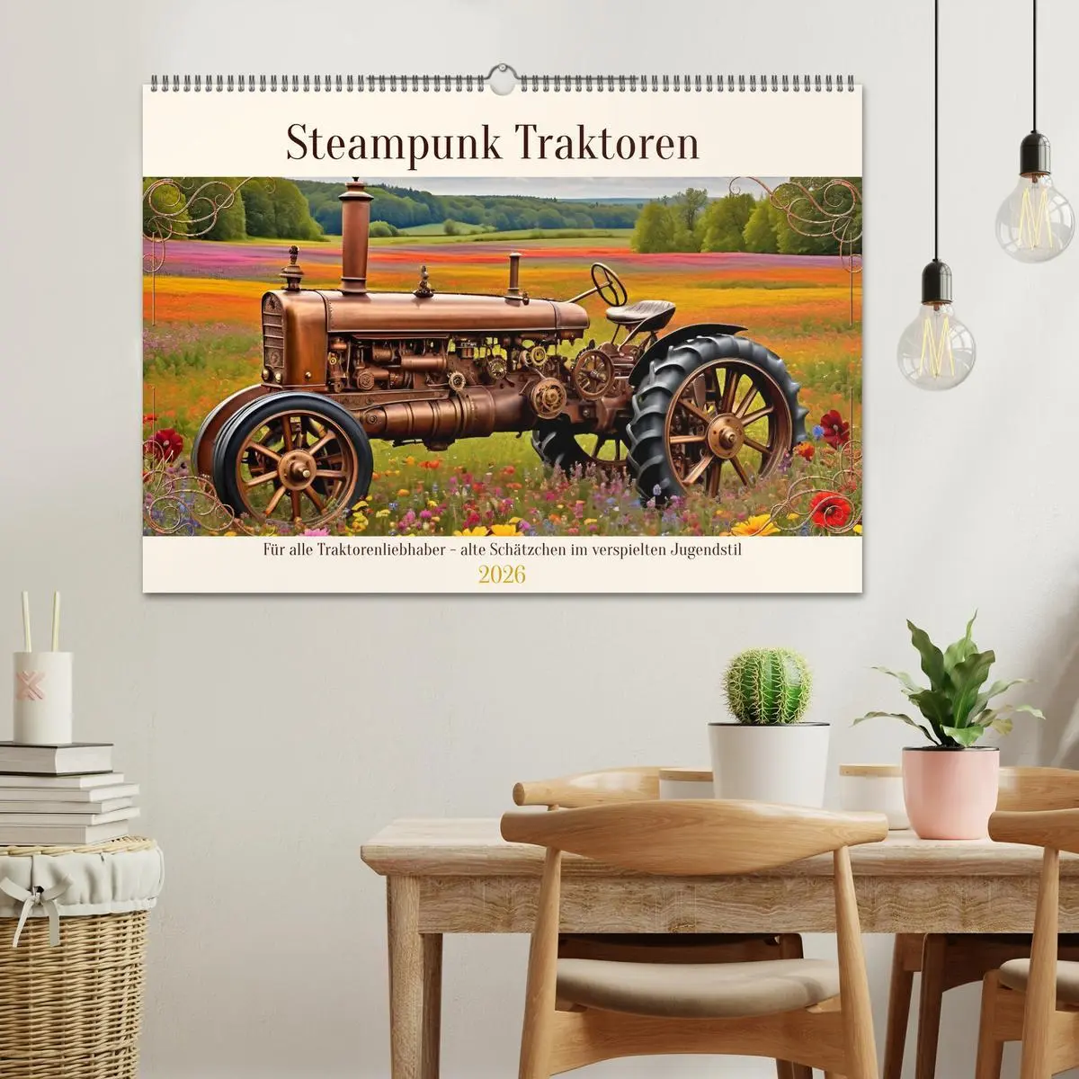 Bild: 9783457394793 | Steampunk Traktoren (Wandkalender 2026 DIN A2 quer), CALVENDO...
