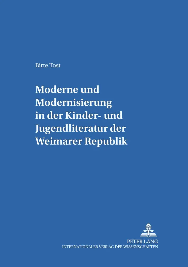 Cover: 9783631534793 | 'Moderne' und 'Modernisierung' in der Kinder- und Jugendliteratur...