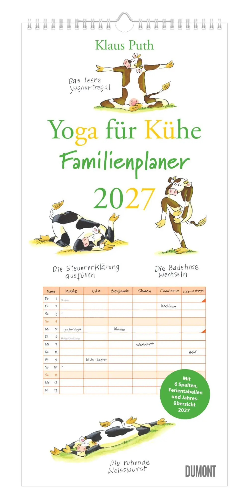 Cover: 4069095014893 | Yoga für Kühe 2027 | Neumann Verlage GmbH &amp; Co KG | Kalender | 14 S.