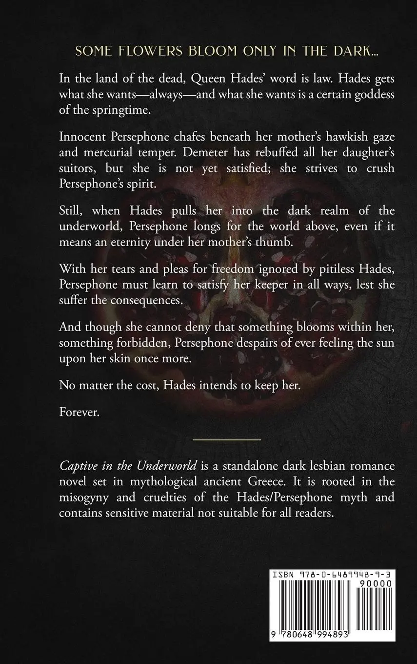Rückseite: 9780648994893 | Captive in the Underworld | A Dark Lesbian Romance Novel | Lianyu Tan