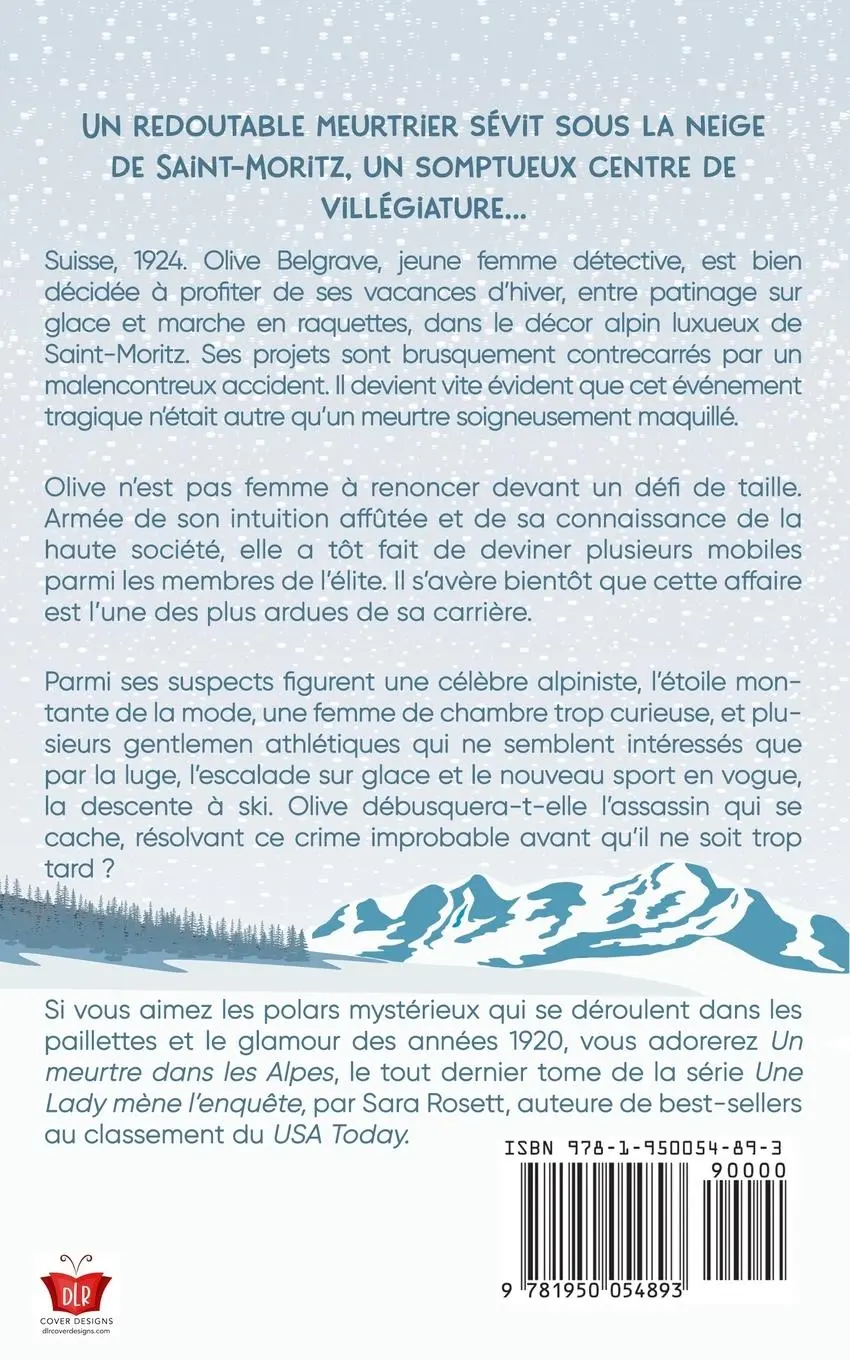 Rückseite: 9781950054893 | Un Meurtre Dans Les Alpes | Policier historique des années 20 | Rosett