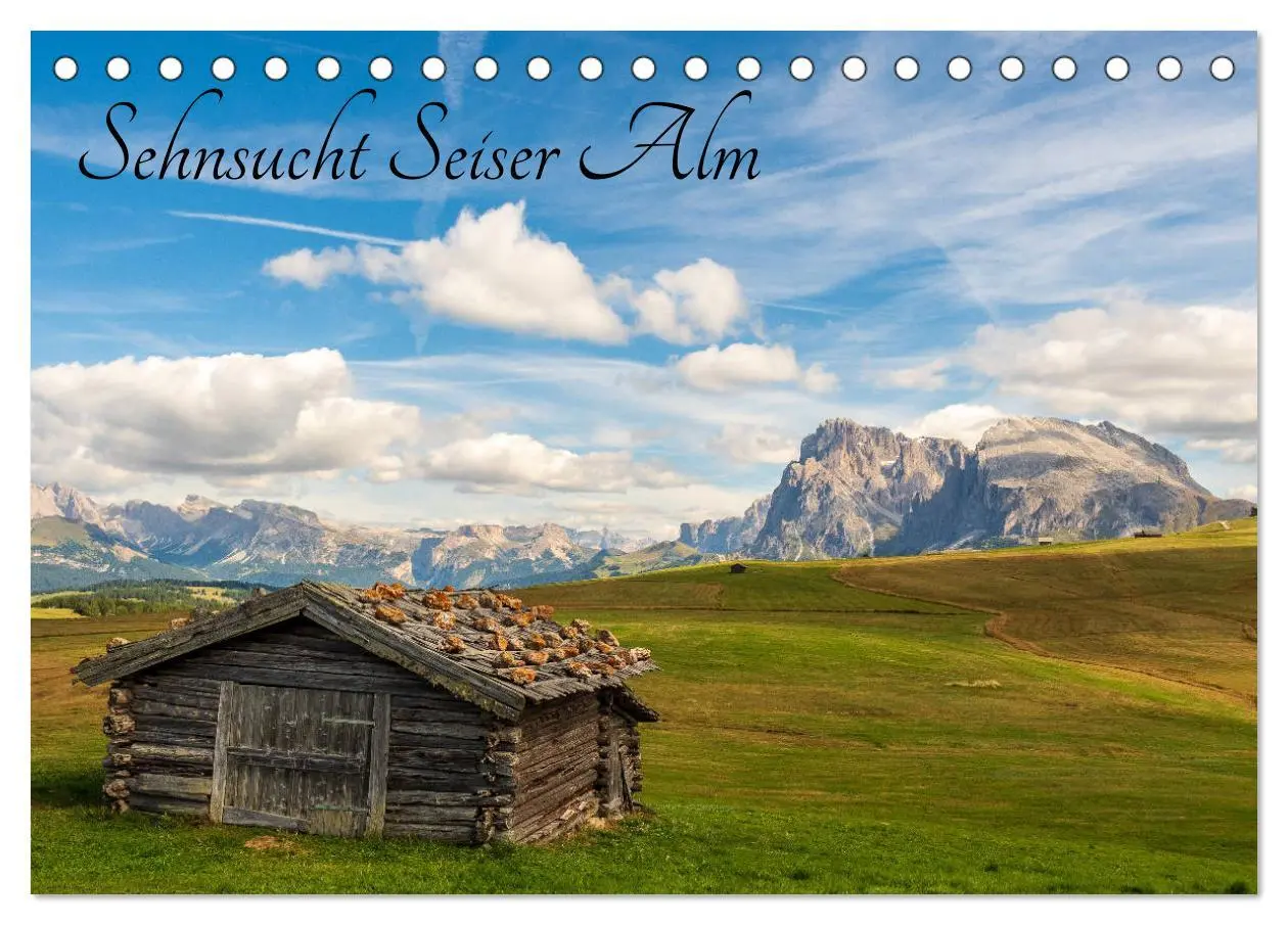 Cover: 9783457694893 | Sehnsucht Seiser Alm (Tischkalender 2026 DIN A5 quer), CALVENDO...