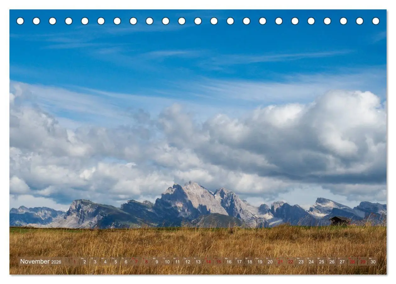 Bild: 9783457694893 | Sehnsucht Seiser Alm (Tischkalender 2026 DIN A5 quer), CALVENDO...