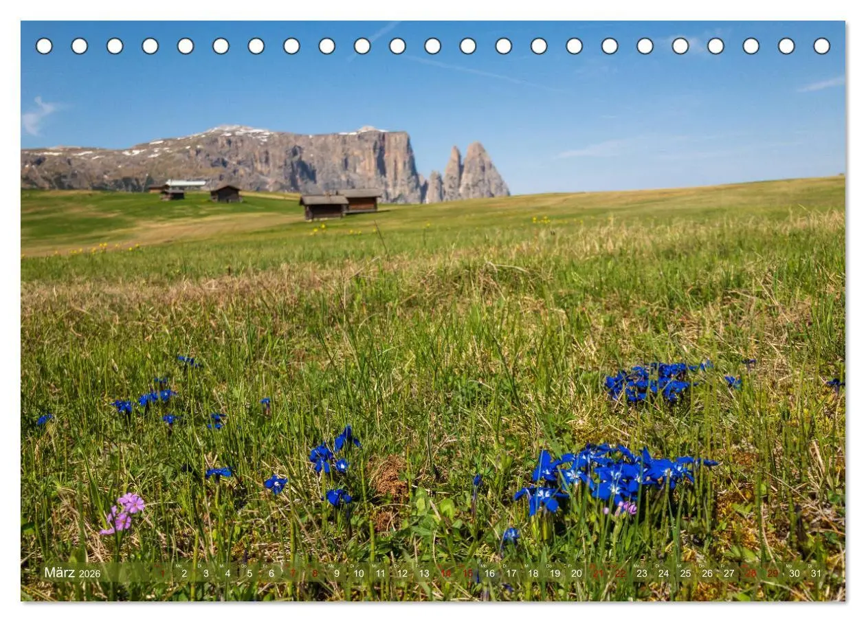 Bild: 9783457694893 | Sehnsucht Seiser Alm (Tischkalender 2026 DIN A5 quer), CALVENDO...
