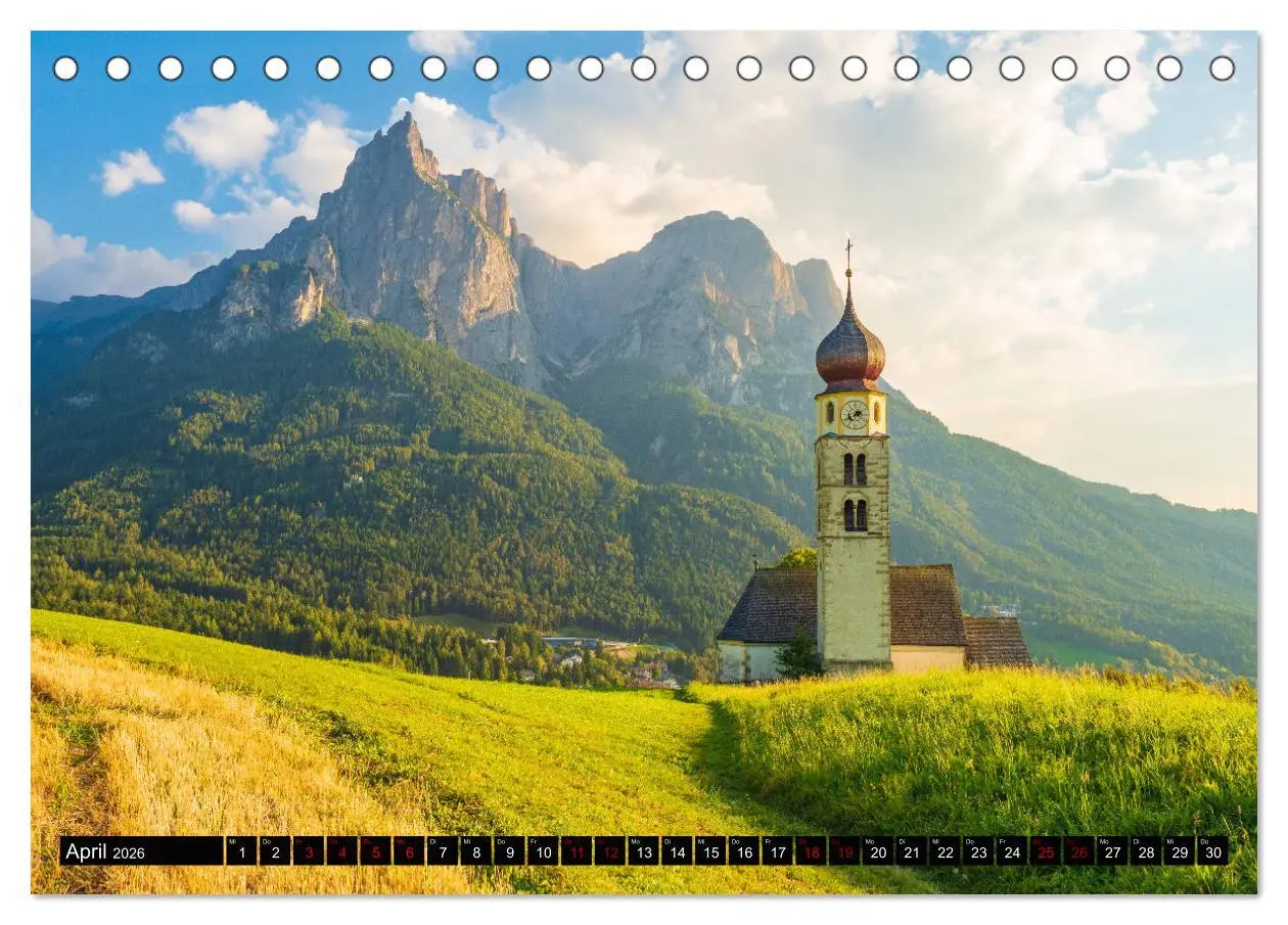 Bild: 9783457694893 | Sehnsucht Seiser Alm (Tischkalender 2026 DIN A5 quer), CALVENDO...