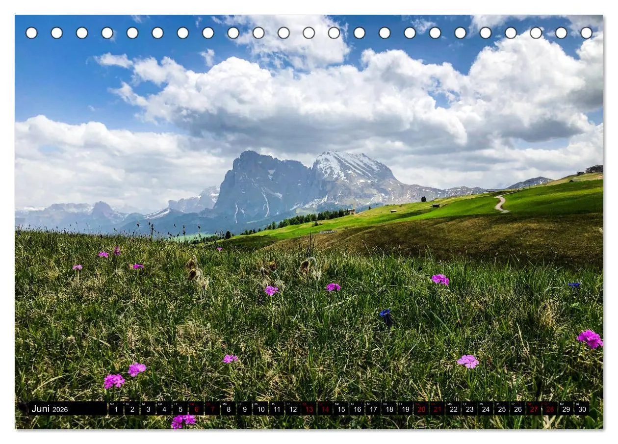 Bild: 9783457694893 | Sehnsucht Seiser Alm (Tischkalender 2026 DIN A5 quer), CALVENDO...