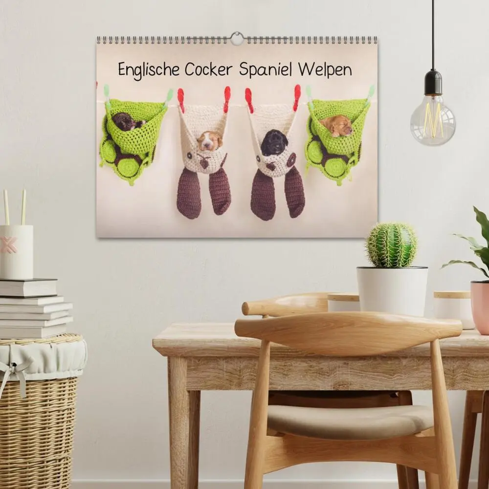 Bild: 9783457834893 | Englische Cocker Spaniel Welpen (Wandkalender 2026 DIN A3 quer),...