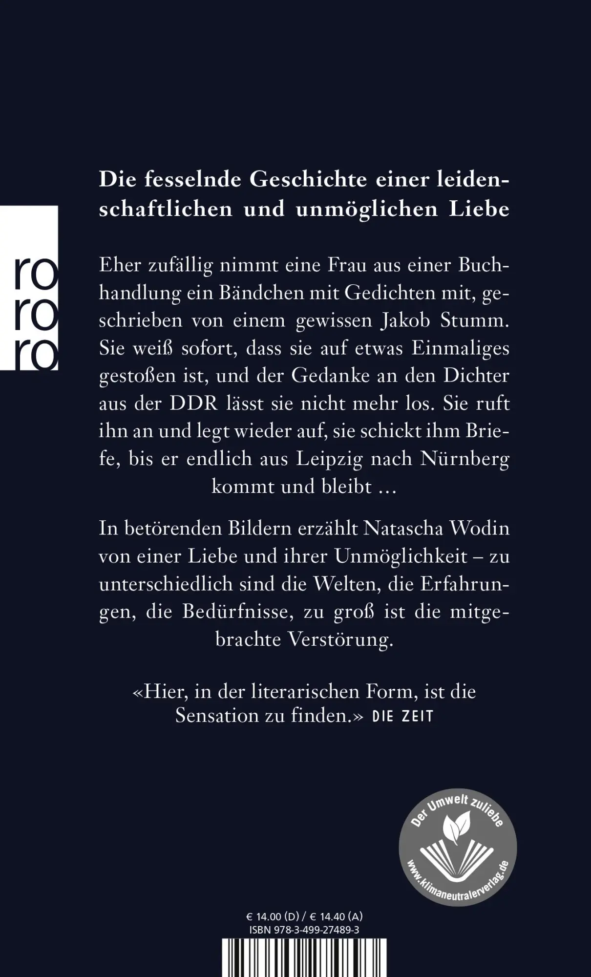 Rückseite: 9783499274893 | Nachtgeschwister | Natascha Wodin | Taschenbuch | 272 S. | Deutsch