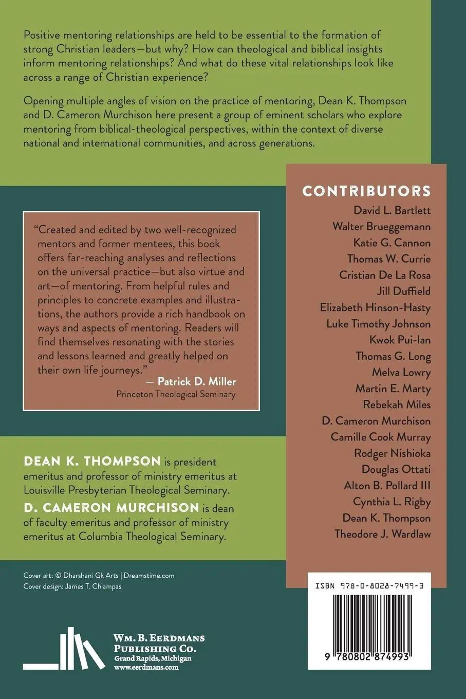 Rückseite: 9780802874993 | Mentoring | Biblical, Theological, and Practical Perspectives | Buch