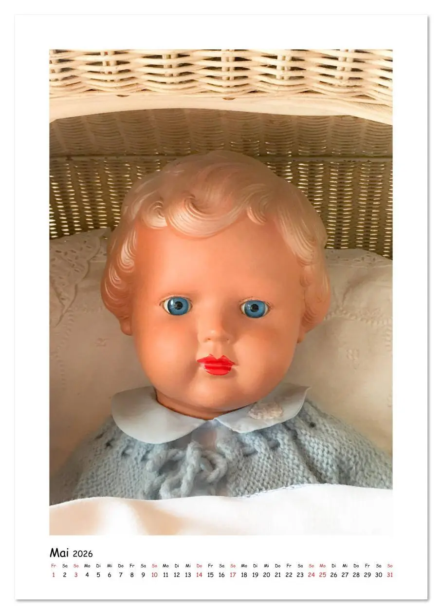 Bild: 9783516394993 | Alte Puppen - Gesichter (Wandkalender 2026 DIN A4 hoch), CALVENDO...
