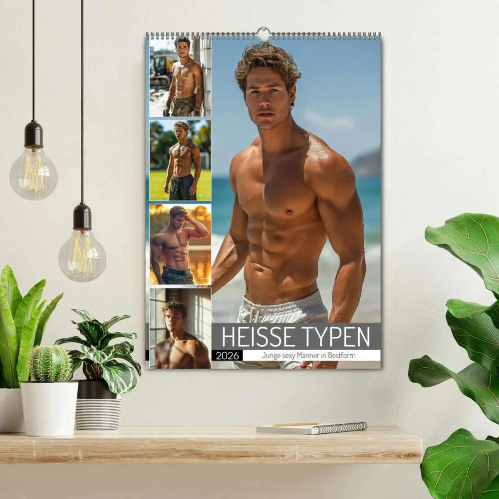 Bild: 9783516604993 | HEISSE TYPEN - Junge sexy Männer in Bestform (Wandkalender 2026 DIN...