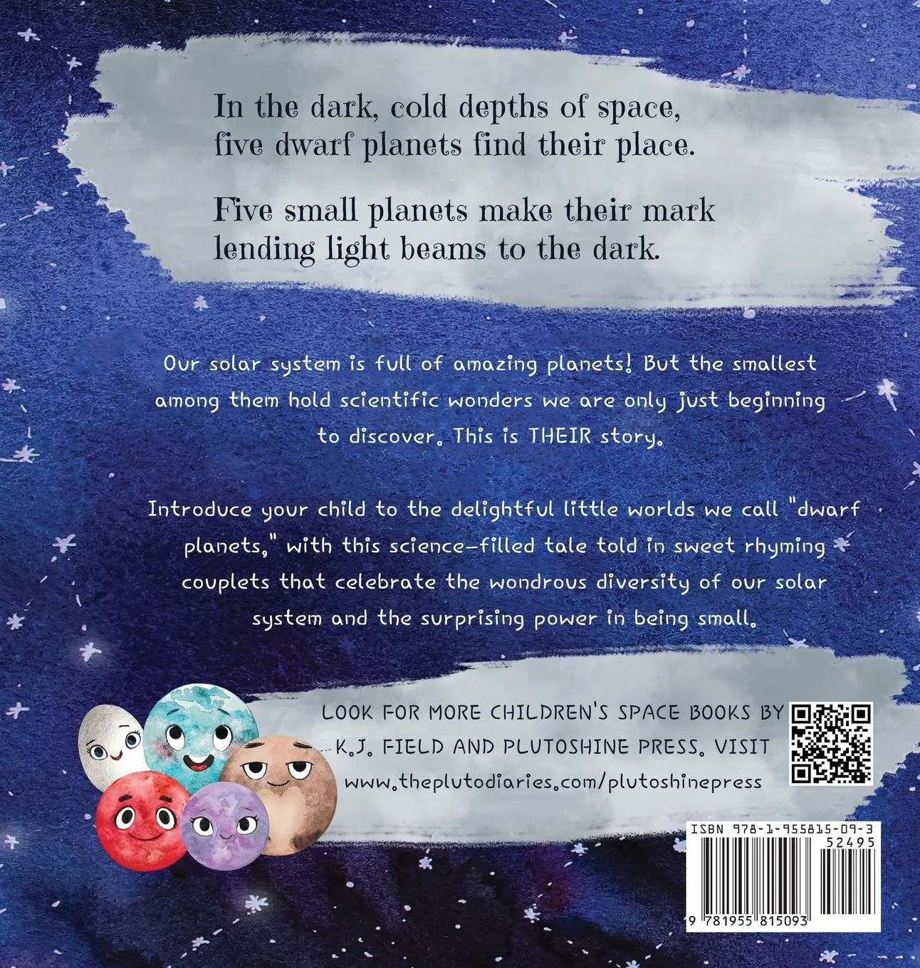 Rückseite: 9781955815093 | 5 Little Dwarf Planets | A Rhyming Solar System Book | K. J. Field