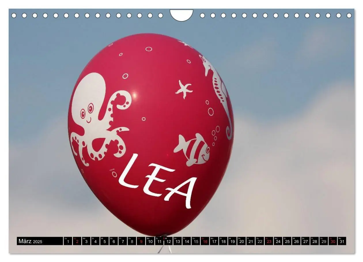 Bild: 9783435625093 | Nur für LEA (Wandkalender 2025 DIN A4 quer), CALVENDO Monatskalender
