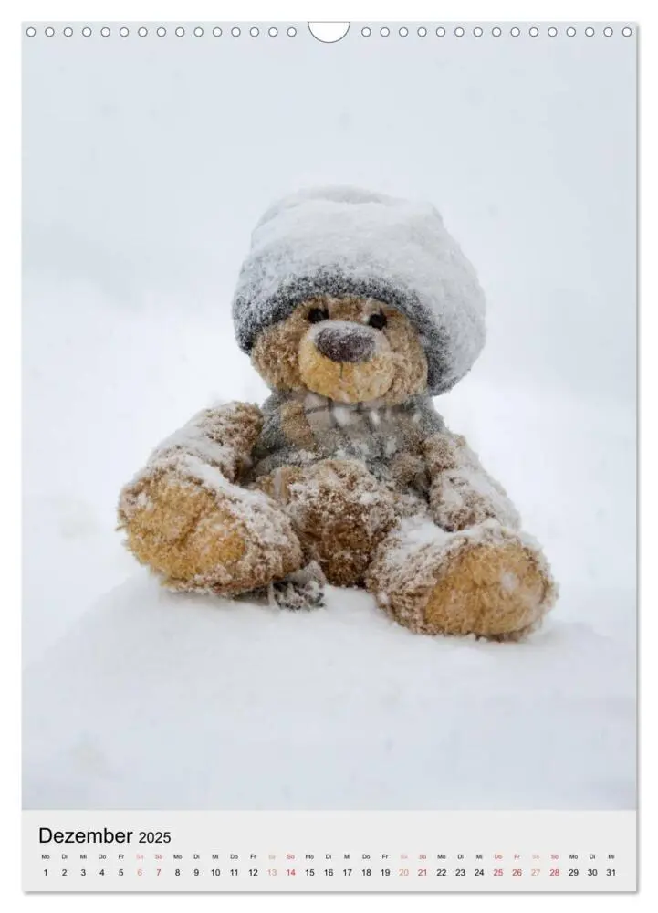 Bild: 9783435935093 | Travelling Teddy auf Welt-Tour (Wandkalender 2025 DIN A3 hoch),...