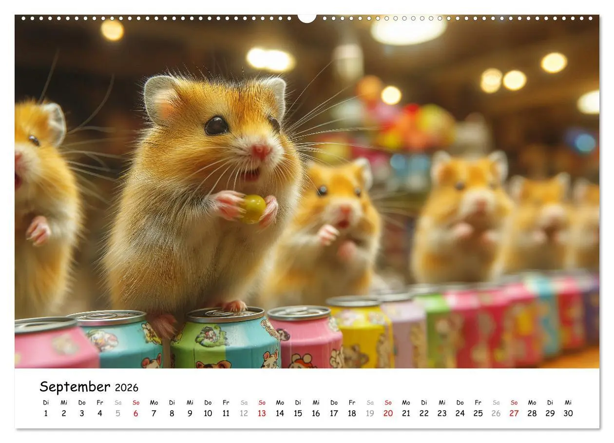 Bild: 9783457335093 | Hamster im Freizeitpark - Lustiger Kalender mit Jahrmarkt-Motiven...