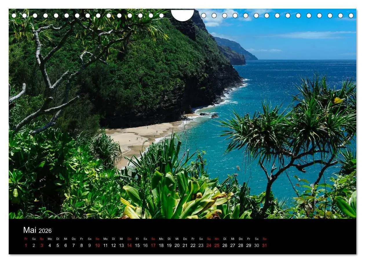 Bild: 9783516115093 | Hawaii - Kauai (Wandkalender 2026 DIN A4 quer), CALVENDO...