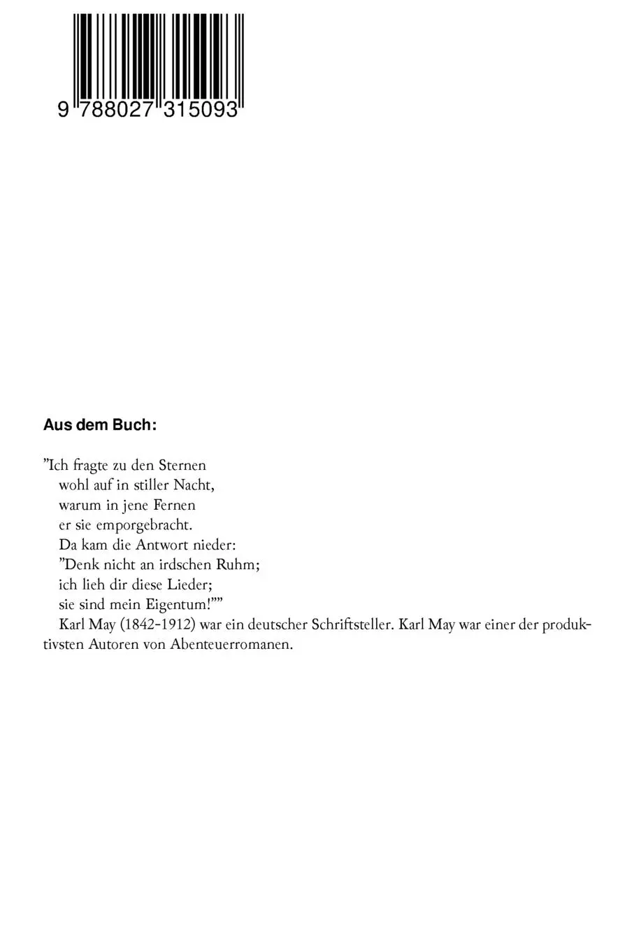 Rückseite: 9788027315093 | Himmelsgedanken | Karl May | Taschenbuch | Kartoniert / Broschiert