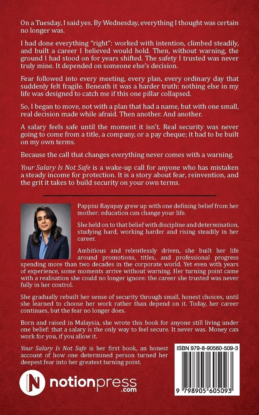 Rückseite: 9798905605093 | Your Salary Is Not Safe | Pappini Rayapay | Taschenbuch | Englisch